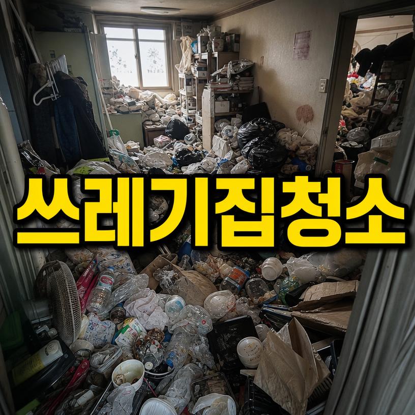 쓰레기집 청소 및 정리